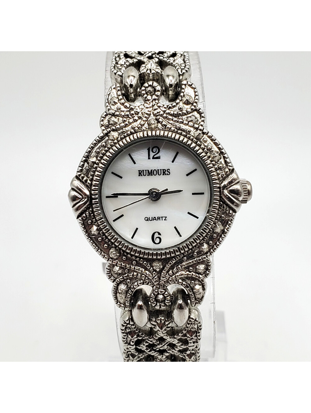 Vintage Style Rumours Quartz Womens Watch 23mm Silver Tone New Battery